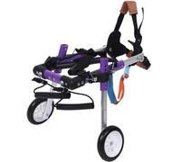 Fauteuil Roulant Réglable à Deux Roues pour Chien, Rééducation Des Pattes Postérieures, Aide Les Petits Animaux avec Des Membres Postérieurs Paralysés à Retrouver Leur Mobilité,XS