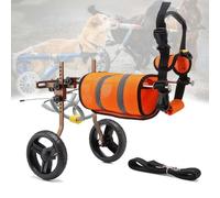 Fauteuil roulant réglable et léger pour chiens de petite et moyenne taille - Soutien de la jambe arrière - Aide à la mobilité des animaux de compagnie avec 2 roues - Idéal pour la rééducation des