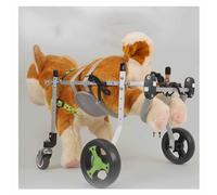 Fauteuil Roulant Réglable for Petit Chien Aide À La Mobilité for Animaux Handicapés Cadre en Aluminium Léger Chariot for Chien Paralysé Et Blessé(L)