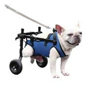 Fauteuil roulant réglable pour chien - Aide à la mobilité des animaux de compagnie pour pattes arrière, roues silencieuses absorbant les chocs et harnais respirant, convient aux chiens de petite et