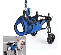 Fauteuil roulant réglable pour chien - Aide à la mobilité des animaux handicapés - Roues silencieuses absorbant les chocs - Plusieurs tailles (XS/S/M) (S)