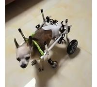 Fauteuil roulant réglable pour chien - Chariot à 4 roues pour chiens handicapés, support complet pour la mobilité du dos et des pattes avant, idéal pour les animaux handicapés