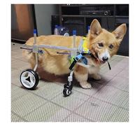 Fauteuil Roulant Réglable pour Chien, Chariot de mobilité en Fauteuil Roulant for Chien à 4 Roues, Aides à l'équipement de rééducation for Chiens Petits/Moyens/Grands(Size S)