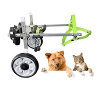 Fauteuil roulant réglable pour chien - Chariot léger en aluminium pour grands chiens et chats, support pour pattes arrières des animaux blessés, aide à la mobilité des animaux handicapés, am