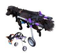 Fauteuil roulant réglable pour chien, Fauteuil roulant réglable en aluminium for chiens, for pattes arrière, plusieurs tailles, for chiens de petite, moyenne et grande taille, chats(Size XS)