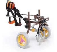 Fauteuil roulant réglable pour chien, pour la rééducation des jambes avant/arrière, 2 roues pour poussette légère pour chien
