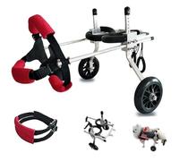 Fauteuil roulant réglable pour chien pour pattes arrière, chariot de mobilité canin, harnais de soutien pour animal de compagnie, aide à la mobilité légère pour animal domestique (taille L)
