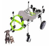 Fauteuil roulant réglable pour chien pour un soutien complet des jambes - Poussette de mobilité facile à assembler pour chiens âgés - Idéal pour la marche et l'exercice