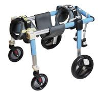 Fauteuil roulant réglable pour chien - Soutien complet pour les pattes avant et arrière - Déambulateur léger pour animaux handicapés ou blessés