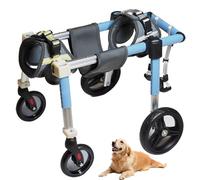 Fauteuil roulant réglable pour chien - Soutien complet pour les pattes avant et arrière - Fauteuil roulant léger pour chiens handicapés, blessés ou en convalescence - Facile à utiliser et à nettoyer