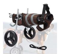 Fauteuil roulant réglable pour chiens de petite et moyenne taille, léger à 2 roues, aide à la mobilité des animaux de compagnie, soutien de la jambe arrière, attelle de hanche et de jambe pour chiens.