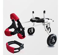 Fauteuil roulant réglable pour chiens de petite taille et maman - Poussette à 2 roues pour soutien de la jambe arrière, parfait pour l'arthrite et les défis liées - Aide à la marche facile pour les