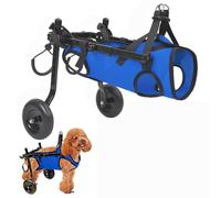 Fauteuil roulant réglable pour chiens de petite taille, pneus pneumatiques tout-terrain, support de jambe arrière pour animaux blessés ou blessés, léger et aide pour animaux domestiques