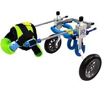 Fauteuil Roulant Réglable pour Grand Chien, 2 Roues pour Grands et Petits Animaux Réhabilitation des Jambes Arrière Nouveau Chariot de Marche, Disponible dans Une Variété de Taille