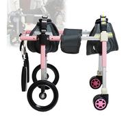 Fauteuil roulant réglable pour pattes arrière - Chariot de mobilité léger à 4 roues idéal pour les animaux blessés handicapés ou paralytiques - Attelle de jambe et soutien de hanche