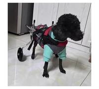 Fauteuil roulant réglable pour pattes arrières - Harnais de soutien arrière léger - Aide à la mobilité des animaux de compagnie pour petits chiens (rouge, taille XS) - Améliore la mobilité et la