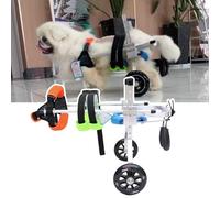 Fauteuil roulant réglable pour petits chiens, poussette portable à 2 roues, aide pour blessures aux membres postérieurs, soutien pour tous les terrains