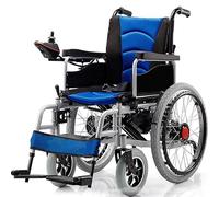 Fauteuil roulant ultra léger en alliage d'aluminium durable, portable avec accoudoirs rabattables pour un transport et un rangement faciles, contrôle du joystick pour une meilleure mobilité
