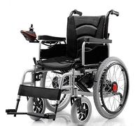 Fauteuil roulant ultra léger en alliage d'aluminium durable, portable avec accoudoirs rabattables pour un transport et un rangement faciles, contrôle du joystick pour une meilleure mobilité