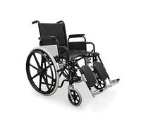Fauteuil roulant Wellcore en acier avec repose-pieds relevable
