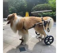 Fauteuil Roulant XXL pour Chiens paralysés - Support ventral Confortable, Cadre en métal Robuste, idéal pour Les Grands Chiens ayant des problèmes de mobilité des Membres postérieurs - Attel