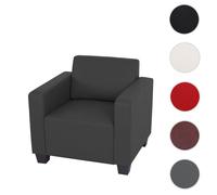Fauteuil Salon /Club / Lounge Lyon, Simili-Cuir Noir Multicolore