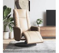 Fauteuil salon,Fauteuil inclinable avec repose-pieds - VIDAXL - cappuccino similicuir ,71x90x105 cm CC8730692