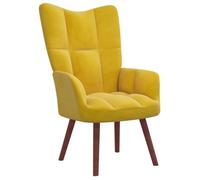 Fauteuil Salon MVS - Chaise de relaxation Jaune moutarde Velours,8,55 Kg