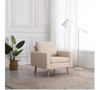 Fauteuil Salon MVS - Fauteuil Crème Tissu,14,75 Kg
