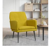 Fauteuil Salon MVS - Fauteuil Jaune 62x79x79 cm Velours,8,8 Kg