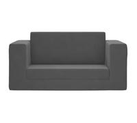 Fauteuil Salon Scandinave, Canapé-lit pour enfants 2 places anthracite peluche douce SQZR227897 Home - Living