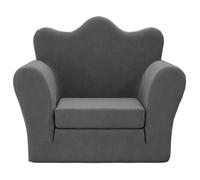 Fauteuil Salon Scandinave, Canapé-lit pour enfants anthracite peluche douce SQZR338628 Home - Living