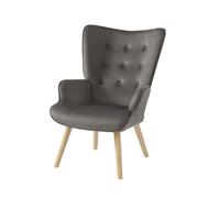 Fauteuil SAM velours gris