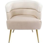 Fauteuil Sandwich velours crème Kare Design