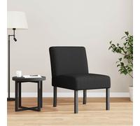 Fauteuil sans accoudoirs noir tissu