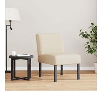 Vidaxl Fauteuil Sans Accoudoirs Crème Tissu