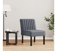 Vidaxl Fauteuil Sans Accoudoirs Gris Foncé Velours Gris