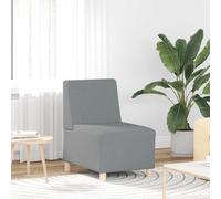 Fauteuil sans accoudoirs noir 55 cm tissu canapé confort fauteuil TV vidaXL