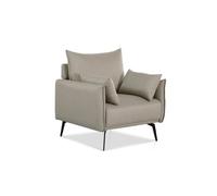 Fauteuil scandinave 1 place beige - Ivar