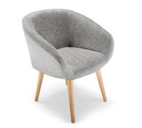 Menzzo Chaise/Fauteuil Style scandinave Frost Gris