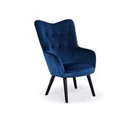 Fauteuil scandinave Klarys Velours Gris