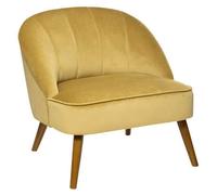 Fauteuil Scandinave "Naova" 78cm Jaune Cumin