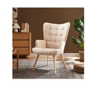 Fauteuil Scandinave - Sicaan - STELLA - Tissu - L.67 x P.73,5 x H.102 cm - Beige