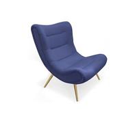 Fauteuil scandinave Romilly Tissu Bleu