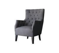 Fauteuil Scandinave Tissu "Duchesse" - 76 x 83 x 100,5 cm - Gris