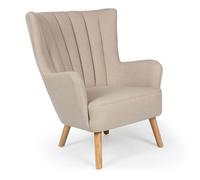 Fauteuil scandinave Vidal Beige