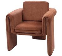 Amadeus Fauteuil Scarlett en tissu 80 x 76 x 68 cm Marron