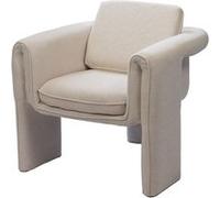 Fauteuil Scarlett blanc - Amadeus - Blanc - Tissu Blanc G