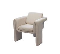 Fauteuil Scarlett blanc - Amadeus - Blanc - Tissu Blanc G