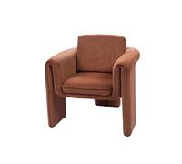 Amadeus Fauteuil Scarlett en tissu 80 x 76 x 68 cm Marron